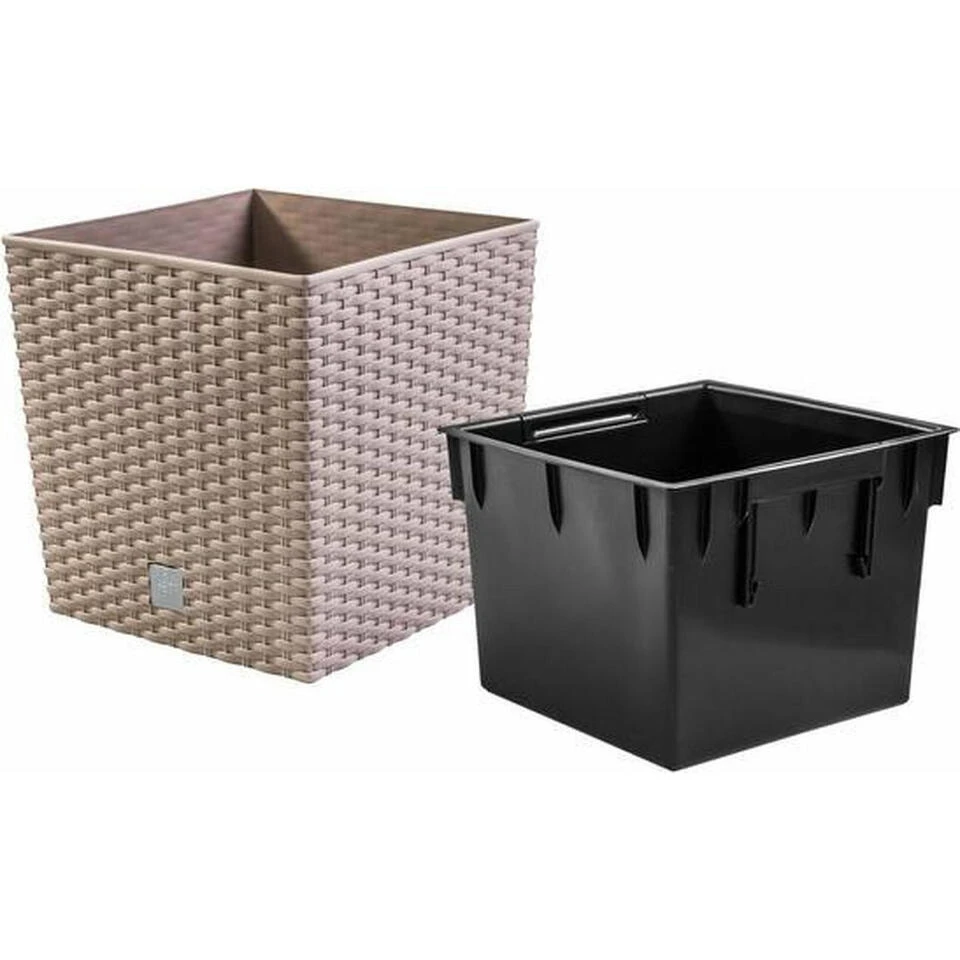 Prosperplast Plantenbak Rato - Taupe - Rotan - Kunststof - 20 Cm 4 Prosperplast Plantenbak Rato - Taupe - Rotan - Kunststof - 20 Cm - Afbeelding 2