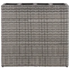 VidaXL Plantenbak Verhoogd Met 4 Potten Poly Rattan Grijs -Groene Hoek 36192d521d8a46e88dfc64308986d9a8