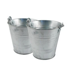 Sorx Bloempot - Zinken Emmer - Zilverkleurig - Met Handvat - 10 Liter -Groene Hoek 368981123f8c42549e10bb7aab8f3ba5