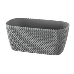 Prosperplast Plantenbak Splofy - Lichtgrijs - Kunststof - 40 Cm -Groene Hoek 36b6c7d49b494e75891d7df048a41cf6