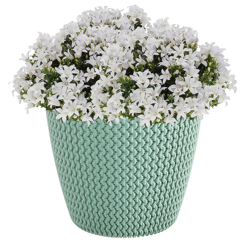 Prosperplast Plantenpot/bloempot - Kunststof - Mintgroen - D40 X H33 Cm 4 Prosperplast Plantenpot/bloempot - Kunststof - Mintgroen - D40 X H33 Cm - Afbeelding 2