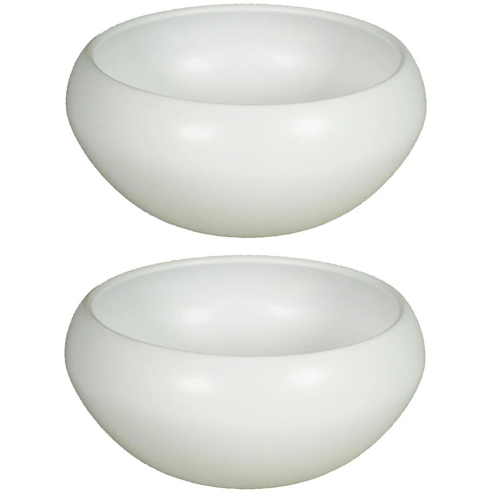 Floran Bloempot Rian - Schaal - Mat Wit - Keramiek - 26 X 12 Cm 4 Floran Bloempot Rian - Schaal - Mat Wit - Keramiek - 26 X 12 Cm - Afbeelding 2