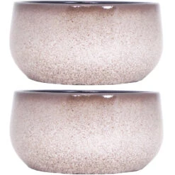 Floran Bloempot - Schaal - Wit Met Bruine Flakes - Keramiek - 29 Cm -Groene Hoek 3bf76b14011543e8ab13fc44ff8ba90b