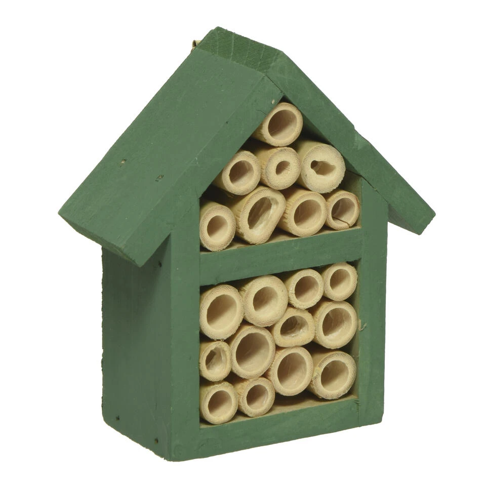 Decoris Insectenhotel - Groen - Vurenhout - 11 Cm 4 Decoris Insectenhotel - Groen - Vurenhout - 11 Cm - Afbeelding 2