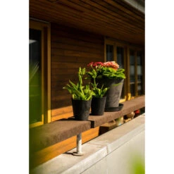 Ter Steege Bloempot - Zwart - Natuursteen Look - D32 X H29 Cm 5 Ter Steege Bloempot - Zwart - Natuursteen Look - D32 X H29 Cm -Groene Hoek 46b0de2711734321889ef8cfd402907a