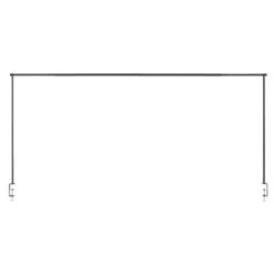 Tafelklem Ton - Zwart - 90-97x140-250x8 Cm