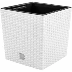 Prosperplast Plantenbak Rato - Wit - Rotan - Kunststof - 20 Cm -Groene Hoek 5441df2d5f384f2599bffaf1115d9989 1