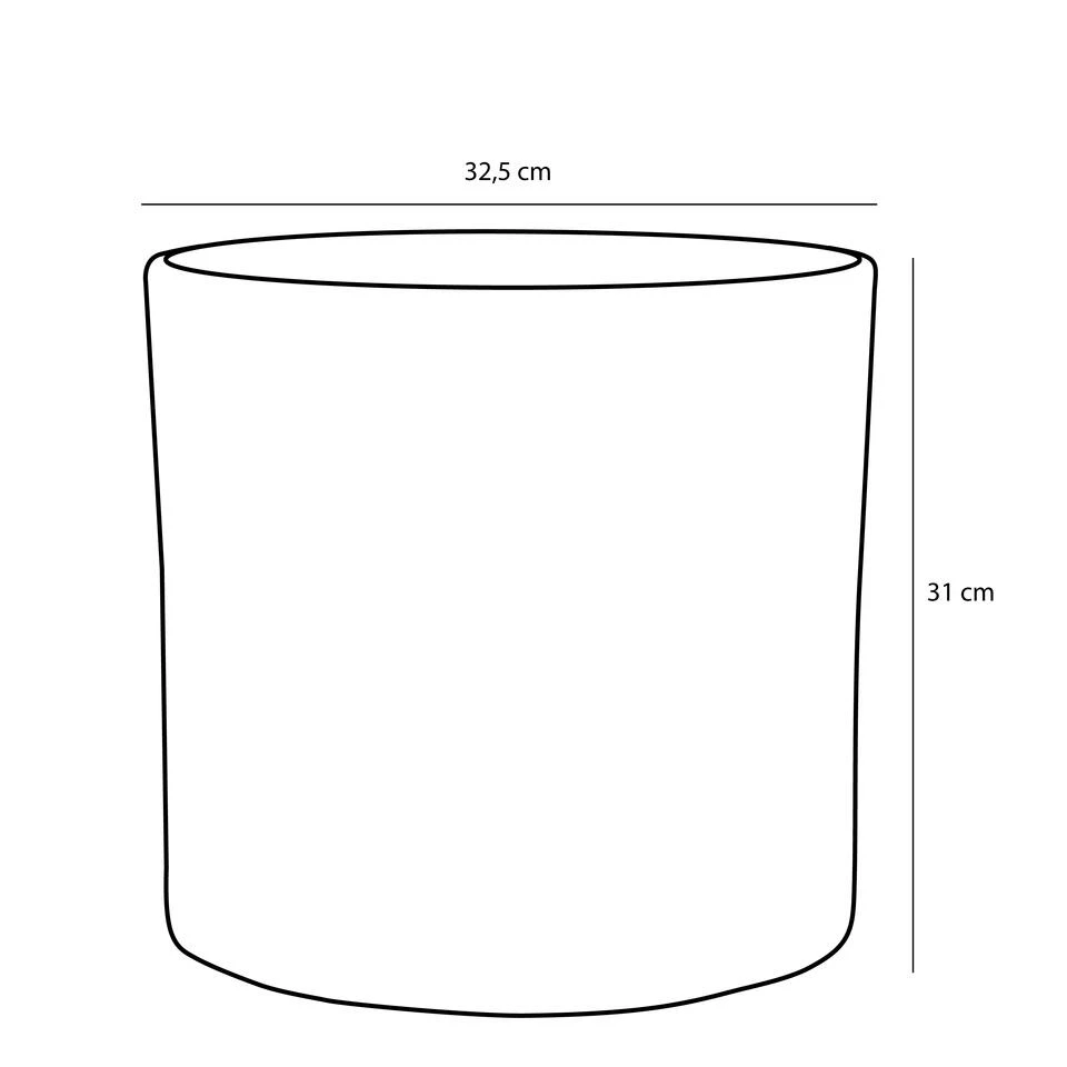 Mica Decorations Era Bloempot - H31 X Ø32,5 Cm - Wit 5 Mica Decorations Era Bloempot - H31 X Ø32,5 Cm - Wit - Afbeelding 3