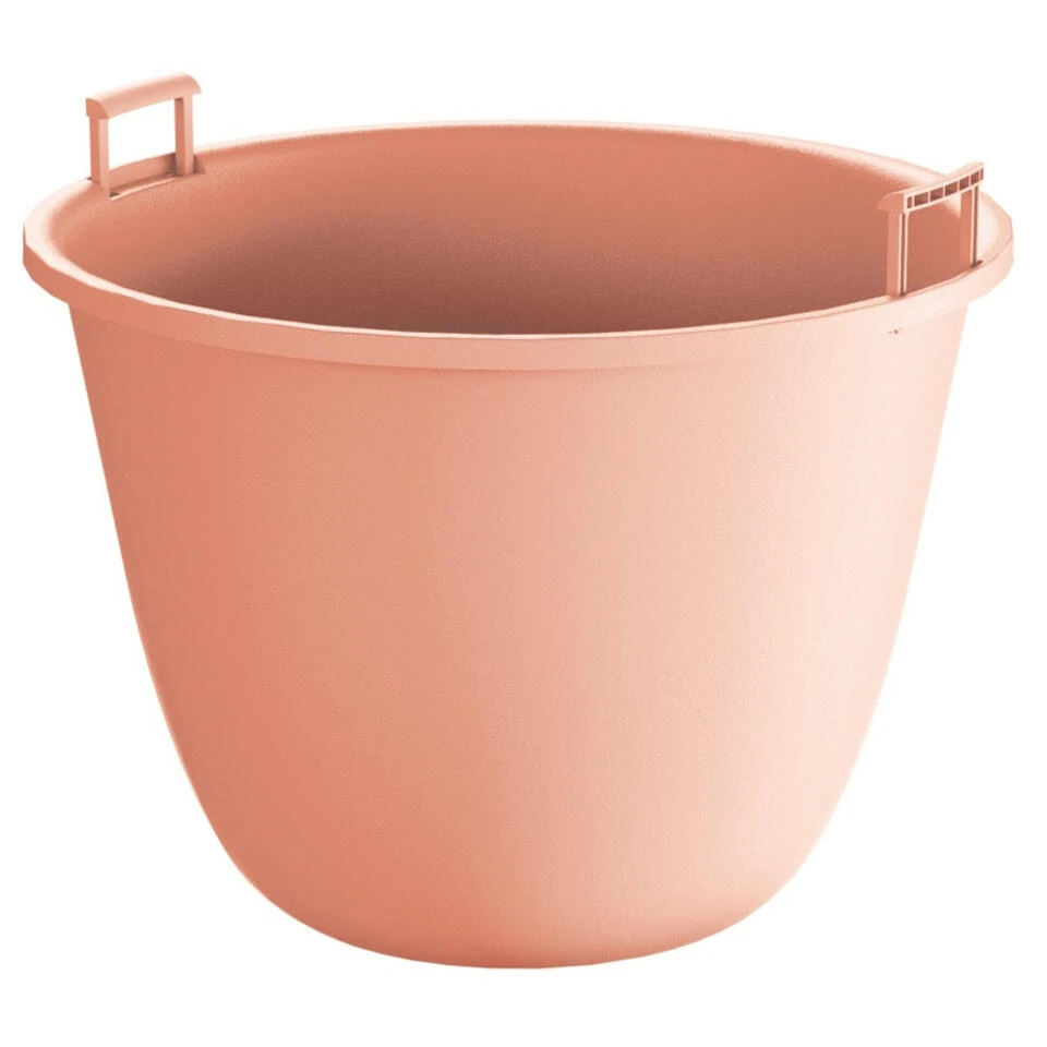Prosperplast Plantenpot/bloempot - Kunststof - Zalm Roze - D37 X H22 Cm 4 Prosperplast Plantenpot/bloempot - Kunststof - Zalm Roze - D37 X H22 Cm - Afbeelding 2