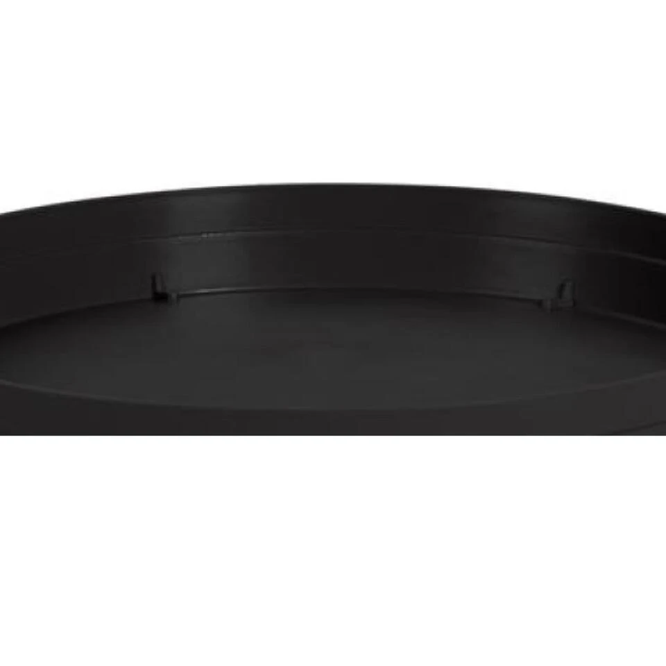 EDA Bloempot - Toscane - Onderschaal - Zwart - Kunststof - D28 Cm 4 EDA Bloempot - Toscane - Onderschaal - Zwart - Kunststof - D28 Cm - Afbeelding 2