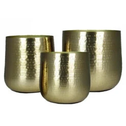 Floran Plantenpot Larisa XL - Goudkleurig - D28 X H25 Cm - Binnen -Groene Hoek 6285db68a7a345efbf8b4ff88d12af95