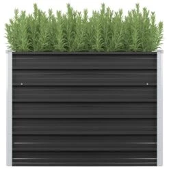VidaXL Plantenbak Verhoogd 100x40x77 Cm Gegalvaniseerd Staal Antraciet -Groene Hoek 648b3b04f310433dacab034d8b4febf5