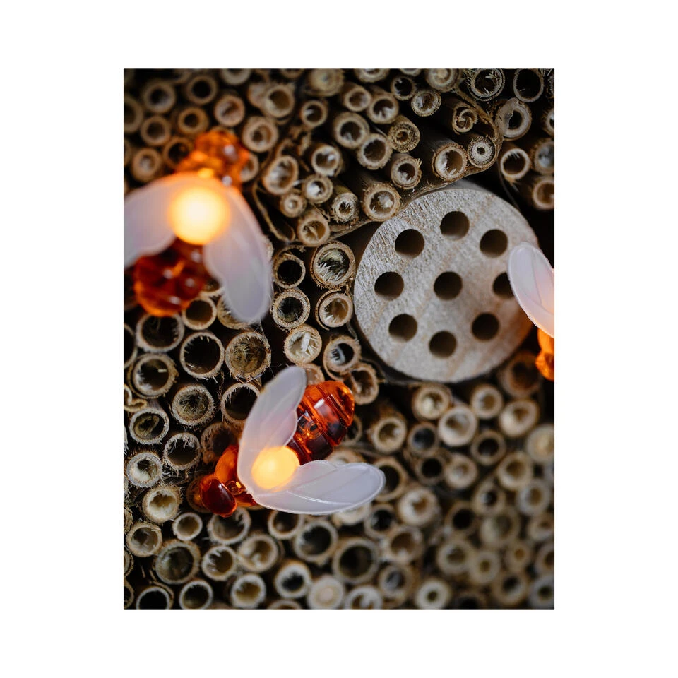 Lumineo Insectenhotel - Geel - Solar Lampjes - 31 Cm 6 Lumineo Insectenhotel - Geel - Solar Lampjes - 31 Cm - Afbeelding 4