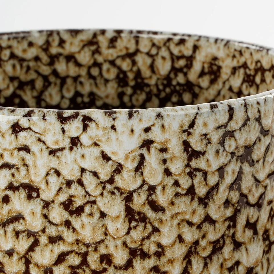 Mica Decorations Obidos Bloempot - H20 X Ø22 Cm - Donkerbruin 4 Mica Decorations Obidos Bloempot - H20 X Ø22 Cm - Donkerbruin - Afbeelding 2