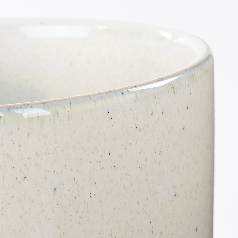 Mica Decorations Lago Bloempot - H16,5 X Ø18 Cm - Wit 4 Mica Decorations Lago Bloempot - H16,5 X Ø18 Cm - Wit - Afbeelding 2