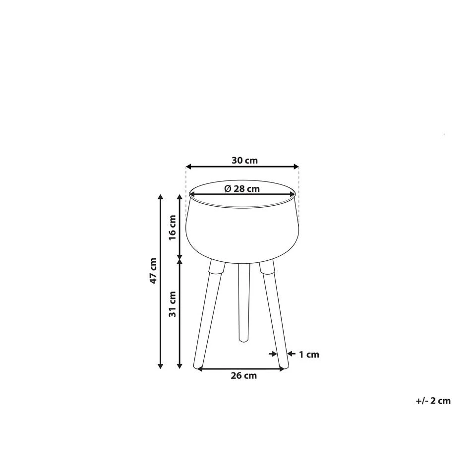 Beliani Plantenbak Voor Buiten AGROS - Zwart Ijzer 4 Beliani Plantenbak Voor Buiten AGROS - Zwart Ijzer - Afbeelding 2
