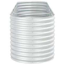 VidaXL Plantenbak Verhoogd 320x80x81 Cm Gegalvaniseerd Staal Zilver -Groene Hoek 6f0bda8eacf449b89c3ec2af2b93e908