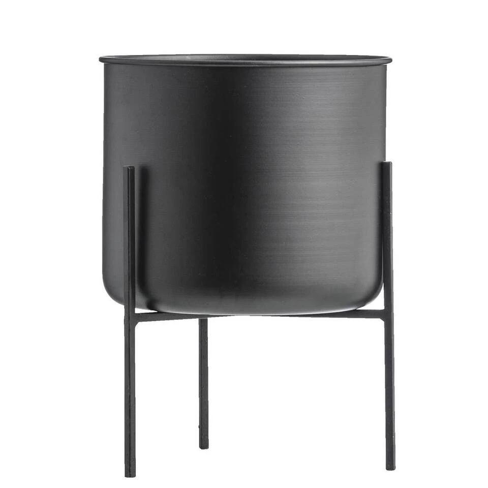 Bloempot Op Pootjes Niek - Zwart - 18/26xØ17,5 Cm 3 Bloempot Op Pootjes Niek - Zwart - 18/26xØ17,5 Cm