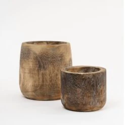 Mica Decorations Boris Bloempot - H24 X Ø24 Cm - Donkerbruin -Groene Hoek 711466126e2d4d14a04e5e8c59ddcde7