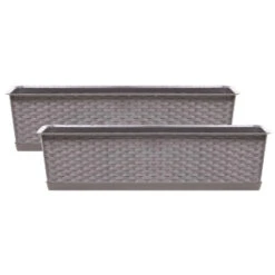 Prosperplast Plantenbak - Rotan - Rechthoek - Taupe - 40 X 17 X 15 Cm 8 Prosperplast Plantenbak - Rotan - Rechthoek - Taupe - 40 X 17 X 15 Cm -Groene Hoek 77a64d57eab64d1892edae0fbf1fffc6