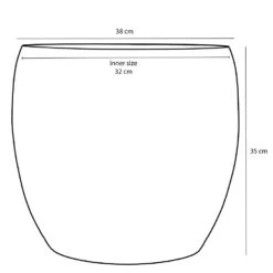 Mica Decorations Lester Bloempot Ø38 Cm Groen -Groene Hoek 80ace0d9fdc04d53b55f0367ed2523d6