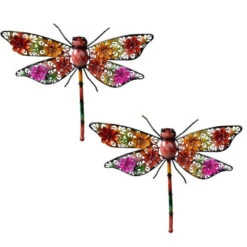 Decoris Tuindecoratie - Libelle - Metaal - 27 X 33 Cm -Groene Hoek 8139003d2ea5470ca2f0dc50cf654487