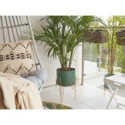 Beliani Plantenbak Voor Buiten KALANDRA - Groen Ijzer -Groene Hoek 81ffcbf6a2e14f1b9ccfa8fe9983fe76