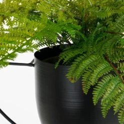 Mica Decorations Dexter Hangende Bloempot - L34 X B14 X H34 Cm - Zwart -Groene Hoek 875c2062b2714b6c94582bdb7b8017f4