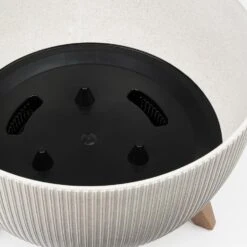 Mica Decorations Doppio Schaal Op Poten - H22 X Ø47 Cm - Off White -Groene Hoek 91a106d8170f49e5991a832f9b3be685