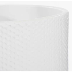 Mica Decorations Bloempot - Wit - Relief - Keramiek - 28 X 26 Cm -Groene Hoek 943b697f17a649f2a9521ffb0ed5d444