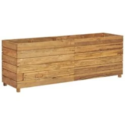 VidaXL Plantenbak Verhoogd 150x40x55 Cm Gerecycled Teakhout En Staal -Groene Hoek 954dbbaa05aa47bfa6642c6c7533dc9d