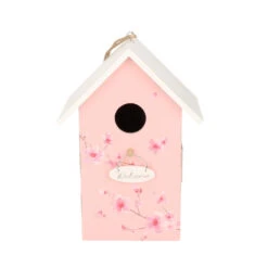 Boltze Vogelhuisje - Roze Met Wit Dak - Hout Nestkastje - 22 Cm -Groene Hoek 964f58bb07b44ea3a914a855e8c06445