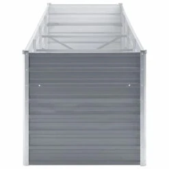 VidaXL Plantenbak Verhoogd 320x80x77 Cm Gegalvaniseerd Staal Grijs -Groene Hoek 970c2fa37da64a808a7118edd20863b4