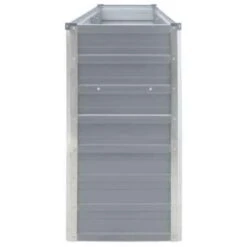 VidaXL Plantenbak Verhoogd 320x40x77 Cm Gegalvaniseerd Staal Grijs -Groene Hoek 991038ce33a94c7d9656b60fd066f5f1