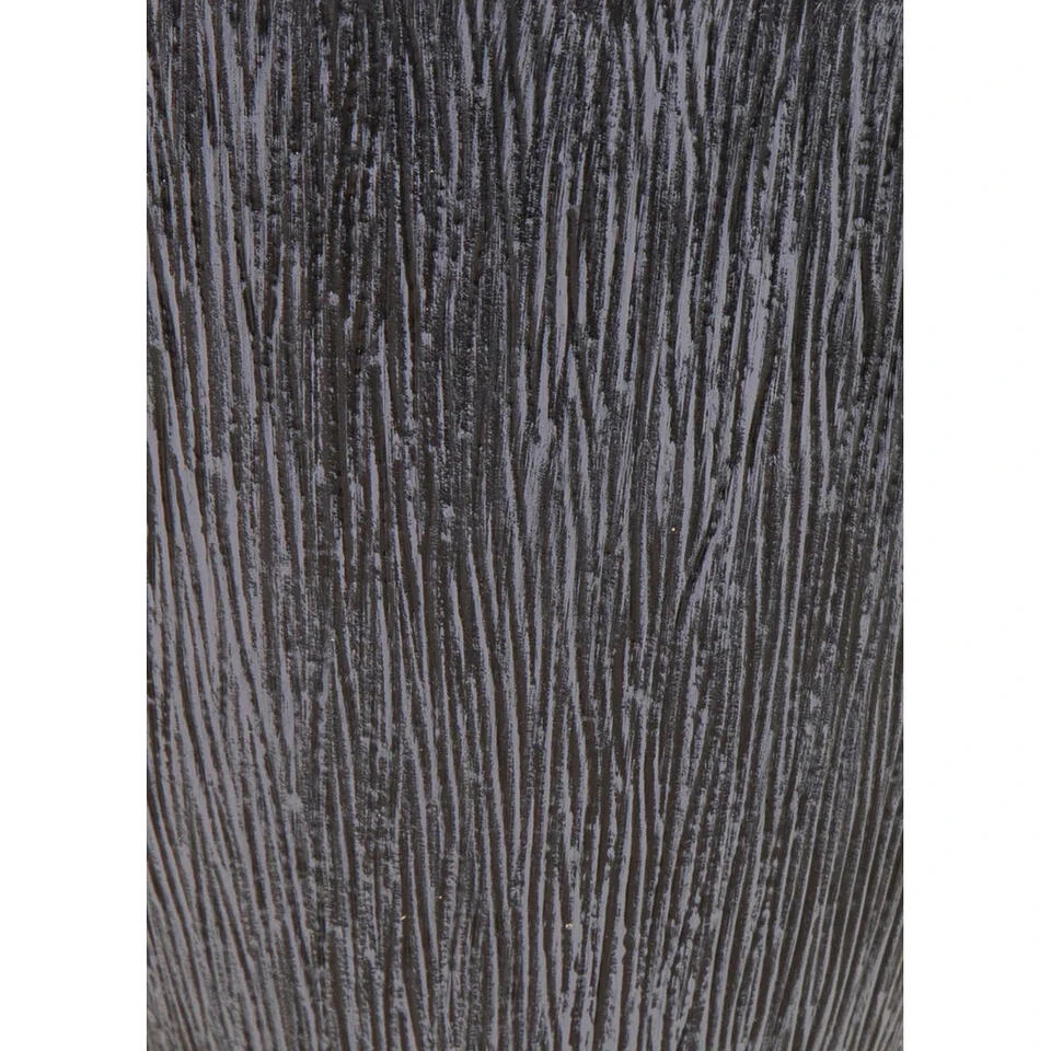 Mega Collections Plantenpot/bloempot - Kunststof - Grijs - D29 Cm 4 Mega Collections Plantenpot/bloempot - Kunststof - Grijs - D29 Cm - Afbeelding 2