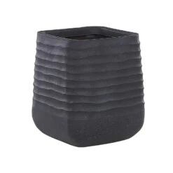 Beliani Plantenbak Voor Buiten PARIKIA - Zwart Polyresin -Groene Hoek a1d72c1afb7b462a93afa73f0f10bf05