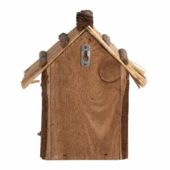 Best For Birds Vogelhuisje - Hout Met Rieten Dakje - 18 X 27 Cm -Groene Hoek a3d1cc3e39fc4410bf22beebb57f1ef2