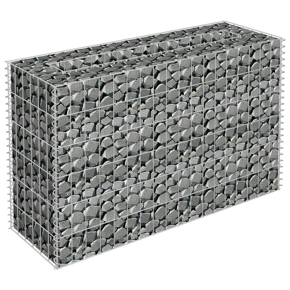 VidaXL Gabion Plantenbak Verhoogd 90x30x60 Cm Gegalvaniseerd Staal 5 VidaXL Gabion Plantenbak Verhoogd 90x30x60 Cm Gegalvaniseerd Staal - Afbeelding 3