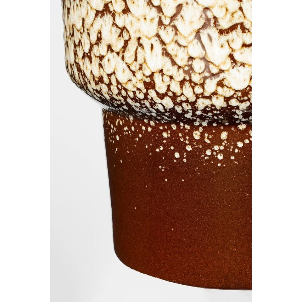 Mica Decorations Obidos Bloempot - H20 X Ø22 Cm - Donkerbruin 5 Mica Decorations Obidos Bloempot - H20 X Ø22 Cm - Donkerbruin - Afbeelding 3