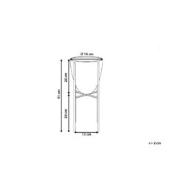 Beliani Plantenbak Voor Buiten LEFKI - Zwart Ijzer -Groene Hoek aa272fa3168f4e13acbf92fb352b0a50
