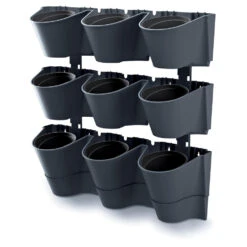 Prosperplast Plantenpotten - Modulair - Antraciet - L67 X B18 X H57cm -Groene Hoek aac672acae1444e6a78e2226ec036cf4