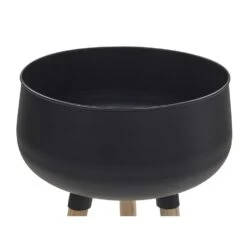 Beliani Plantenbak Voor Buiten AGROS - Zwart Ijzer 9 Beliani Plantenbak Voor Buiten AGROS - Zwart Ijzer -Groene Hoek b100bded45844eaf8d0ad65e00a23427