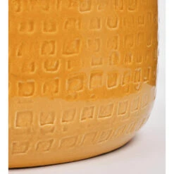 Mica Decorations Plantenpot/bloempot - Keramiek Okergeel - D32/H30 Cm -Groene Hoek b3961d0bd6cc41729ae496705207f3d0