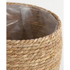 Mica Decorations Bloempot - Rotan - Naturel - Jute - 24 X 26 Cm -Groene Hoek b4dd86f80c69462fa2cd814394bda1c8
