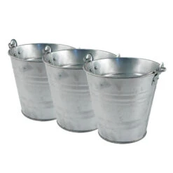 Sorx Bloempot - Zinken Emmer - Zilverkleurig - Met Handvat - 10 Liter -Groene Hoek ba55be18a96e4aa69316035e36707b20