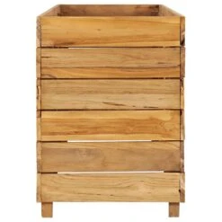 VidaXL Plantenbak Verhoogd 150x40x55 Cm Gerecycled Teakhout En Staal -Groene Hoek bcf059c3a6fa40c6bece52d6bd3787e5