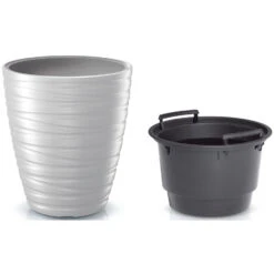 Prosperplast Plantenpot Amazing - Kunststof - Wit - D37 Cm -Groene Hoek be6ebe1fa5284b2a916cc1b40a274ed1