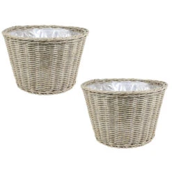 Steege Plantenpot - Rotan - Kunststof - Beige - 30 X 20 Cm 7 Steege Plantenpot - Rotan - Kunststof - Beige - 30 X 20 Cm -Groene Hoek c056a3fae8994a899dd872ecb2c6dfd7