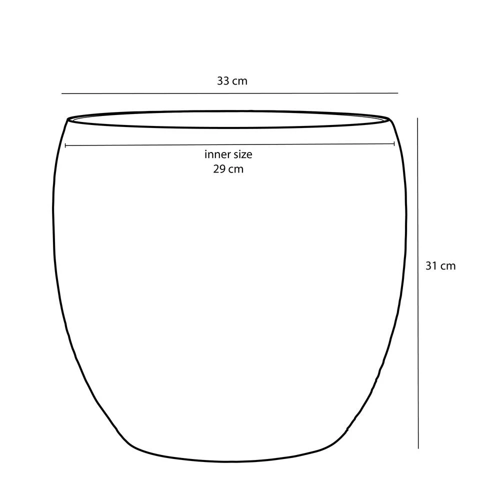 Mica Decorations Lester Bloempot Ø33 Cm Groen 5 Mica Decorations Lester Bloempot Ø33 Cm Groen - Afbeelding 3