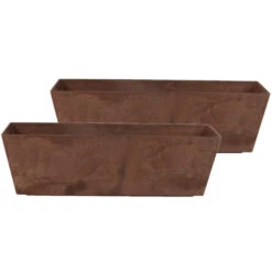 Steege Plantenbak - Gerecycled Kunststof - Terra Bruin - 55 X 17 Cm -Groene Hoek c41d113272b24ff3995987d25ed7c531